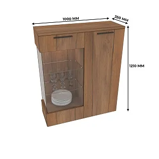 Шкаф напольный с подсветкой L202 L/R