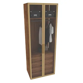 Шкаф для спальни с четырьмя ящиками и штангой с подсветкой R210.60-3