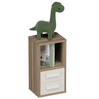 Cтеллаж сквозной книжный  с ящиками E802