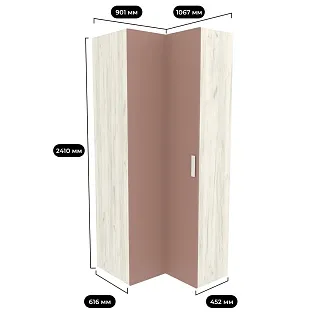 Шкаф угловой L208 L/R