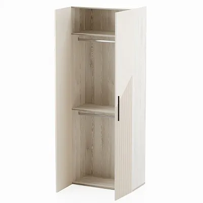 Шкаф 2 дверный, фрезерованные фасады в эмали LE210.44-1