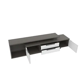 Тумба TV напольная, фасады в эмали LE-507 L/R