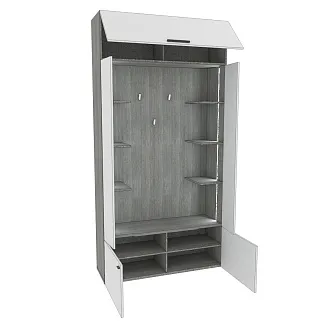 Секция под крючки с полками с подсветкой LG418 L/R