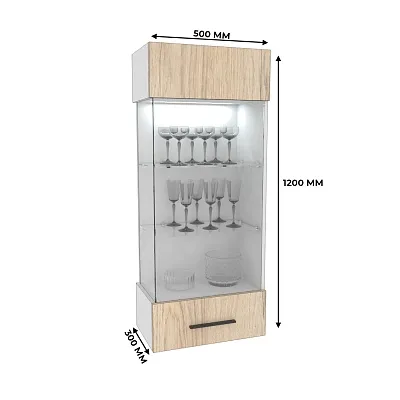 Шкаф навесной с подсветкой L360 L/R