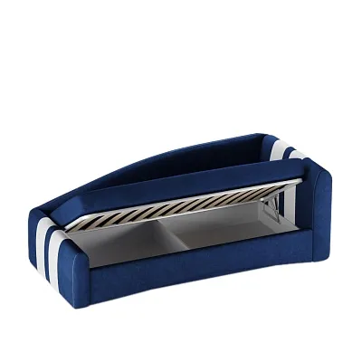 Кровать односпальная мягкая с ящиком для белья TOKIO, 90x200