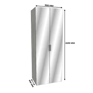 Шкаф двустворчатый с зеркалом LG-210.60-3Z