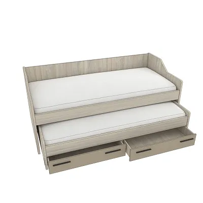 Кровать с выдвижным спальным местом L910, 90x200