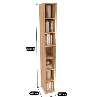 Cтеллаж открытый глубокий L233.44 с подсветкой
