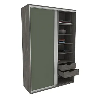 Шкаф-купе U160 тип 1 МДФ/зеркало