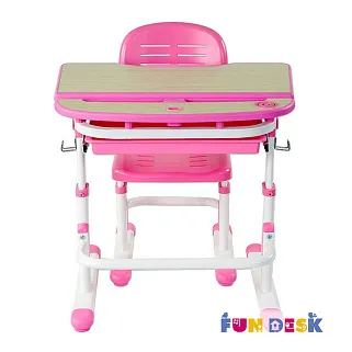 Комплект парта + стул трансформеры Sorriso Pink