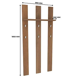 Панель широкая с полкой и крючками L-100