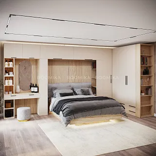 Столик туалетный с антресолью и стеллажом L-414.44