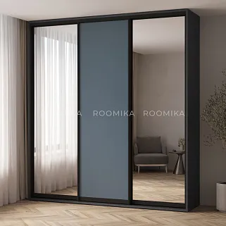 Шкаф-купе ХG246.60-1, профиль INTEGRO, фасад МДФ/зеркало серебро