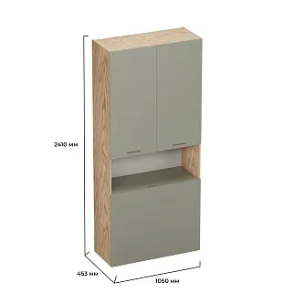 Шкаф двухдверный с фальш стенкой L212.1