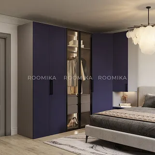 Шкаф для спальни с двумя ящиками и штангой с подсветкой R210.60-2