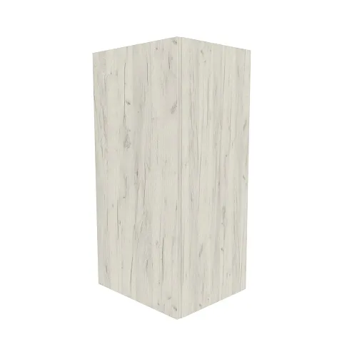 Навесная полка вертикальная с фасадом  2 ниши E312