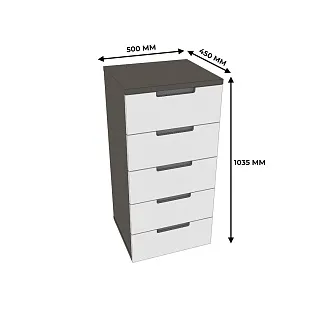 Комод, фасады в эмали LE-705