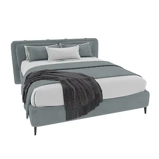 Кровать двуспальная мягкая STANLEY, 180x200