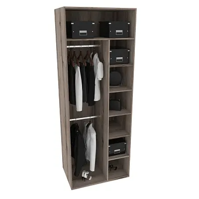 Шкаф 2 дверный, фрезерованные фасады в эмали LE210.60-4