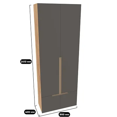 Шкаф для прихожей, фасады в эмали LE422