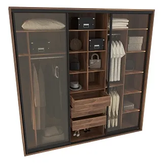 Шкаф-купе ХG240.60-2, профиль INTEGRO, стекло прозрачное, с подсветкой