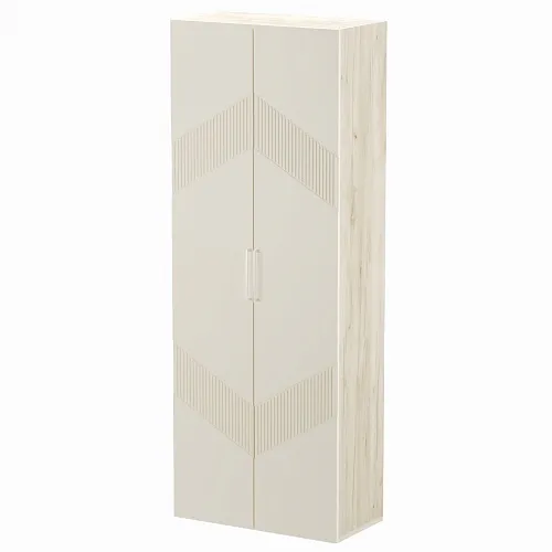 Шкаф 2 дверный, фрезерованные фасады в эмали LE210.44-1