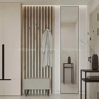 Зеркало в профиле Графит R129.1 с подсветкой