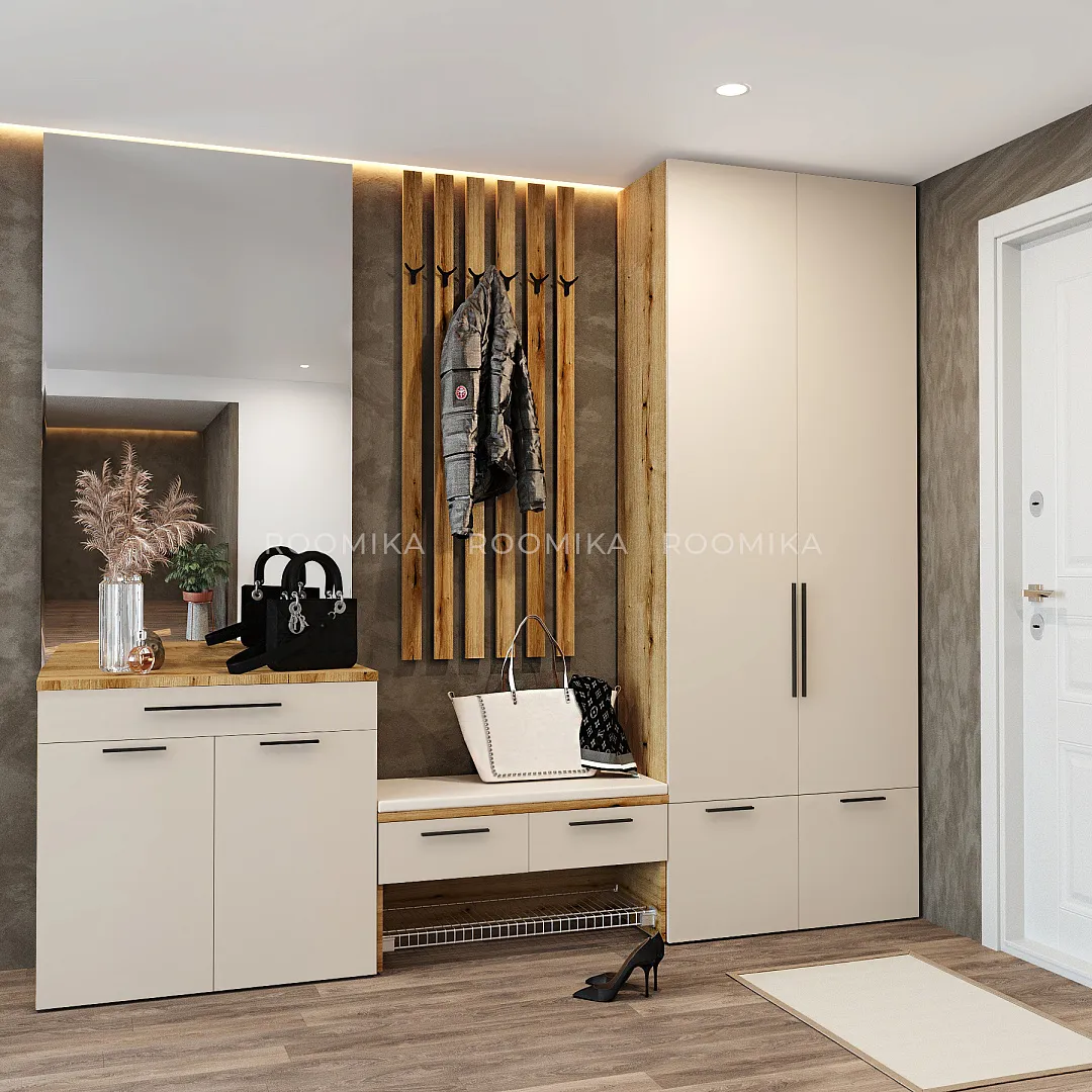 Тумба широкая 2 дверная с ящиком L-876