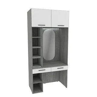 Столик туалетный с антресолью и стеллажом с подсветкой LG414.60