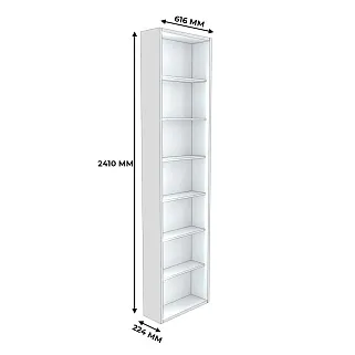 Стеллаж завершающий с подсветкой L-231.60