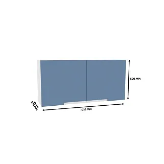 Антресоль над столом, фасады в эмали LE307