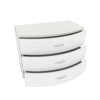 Комод радиусный 3 ящика P703