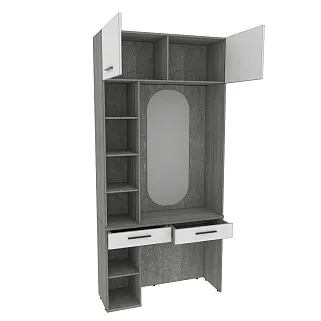 Столик туалетный с антресолью и стеллажом LG415