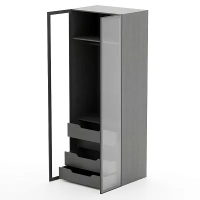 Шкаф для спальни с четырьмя ящиками и штангой R210.60-3