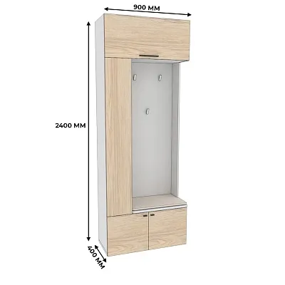 Секция с вешалкой и полками L409 L/R