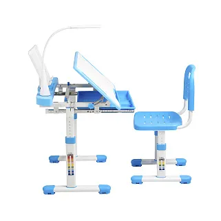 Комплект Cubby Парта и стул-трансформеры Vanda blue