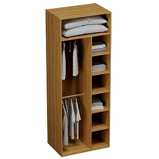 Шкаф двустворчатый, фасады натуральный ротанг  L210.60-4