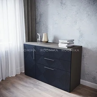 Комод с фрезерованными фасадами в эмали LE-706 L/R