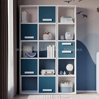 Cтеллаж сквозной книжный на 5 ниш E805