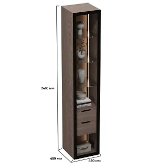 Шкаф со встроенными ящиками с подсветкой R221.1