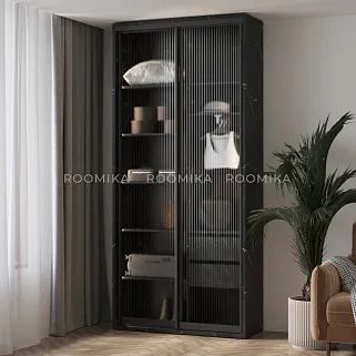 Шкаф-купе ХG126.45-3, профиль INTEGRO, стекло Estriado бесцветное, с подсветкой