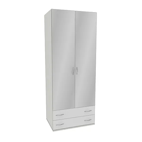 Шкаф 2 дверный с ящиками  и зеркалом P211.60Z