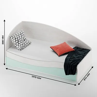 Кровать односпальная P901 с подъемным механизмом, 90x190