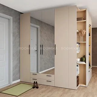 Шкаф двустворчатый с ящиками и с зеркалом L211.60Z