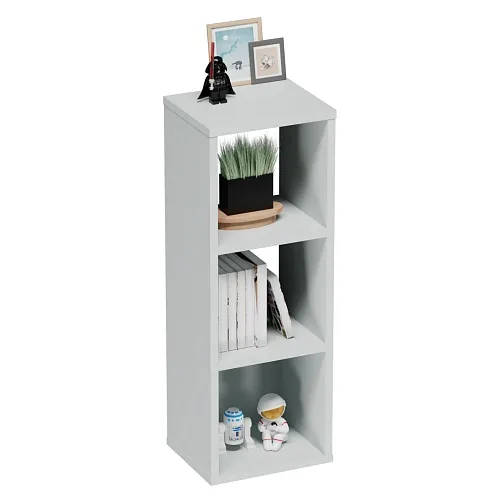 Cтеллаж сквозной книжный на 3 ниши с фасадом E803