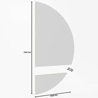 Зеркало L168 с подсветкой L/R