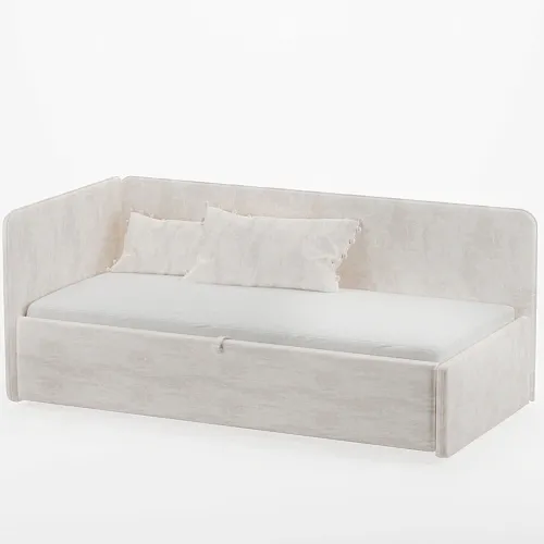 Кровать с подъемным механизмом и ящиком для белья РУБИ М1