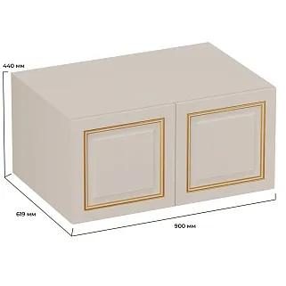 Антресоль на двухдверный шкаф глубиной 619мм А490.60