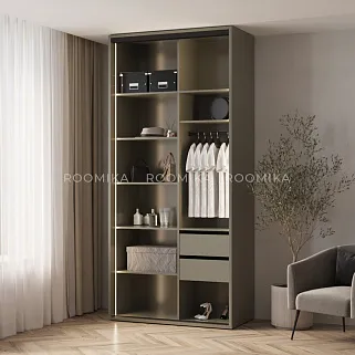 Шкаф-купе ХG126.60-3, профиль INTEGRO, стекло Сатинато белое, с подсветкой