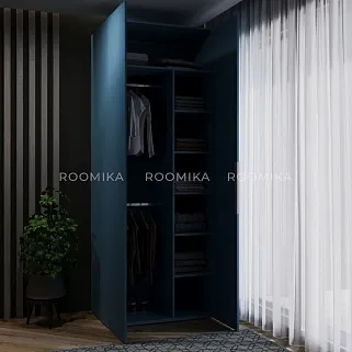 Шкаф 2 дверный, фрезерованные фасады в эмали LE-210.60-4